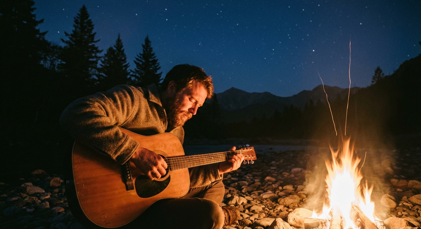 焚き火ギター