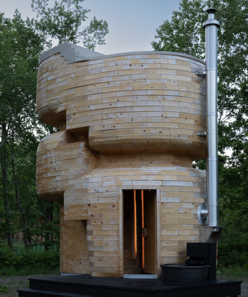 タワーサウナ 夕暮れ